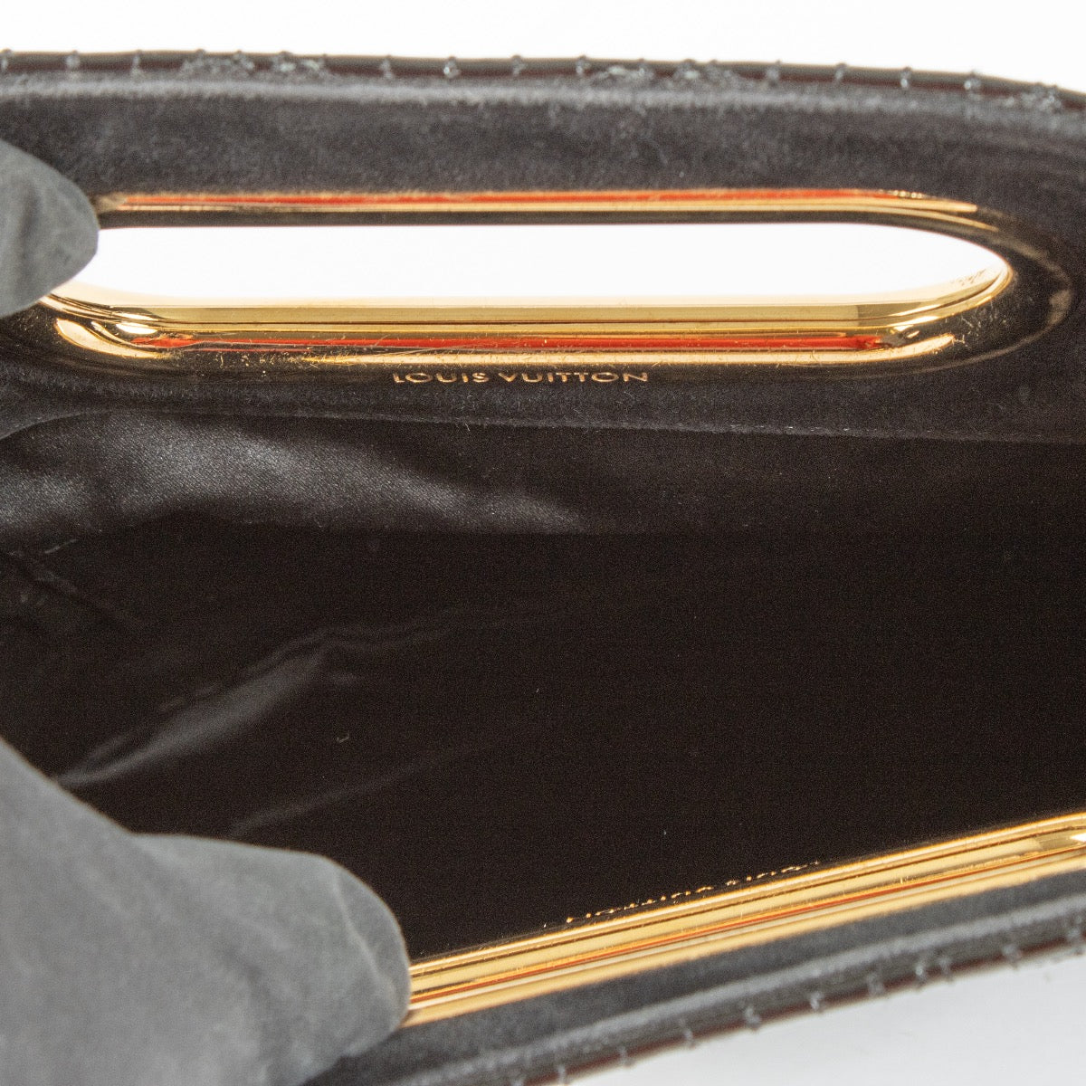 Authentic Second Hand Louis Vuitton Black Monogram Motard Afterdark Clutch on Labellov.com