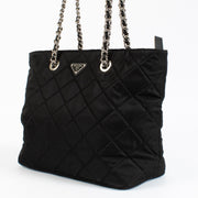 Shop 100% authentic second hand Prada Black Nylon Quilted Tote on Labellov.com