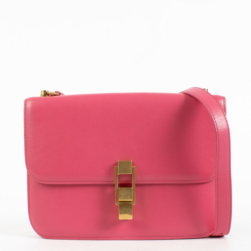 authentic preloved Saint Laurent Pink Carré Satchel Bag on Labellov.com