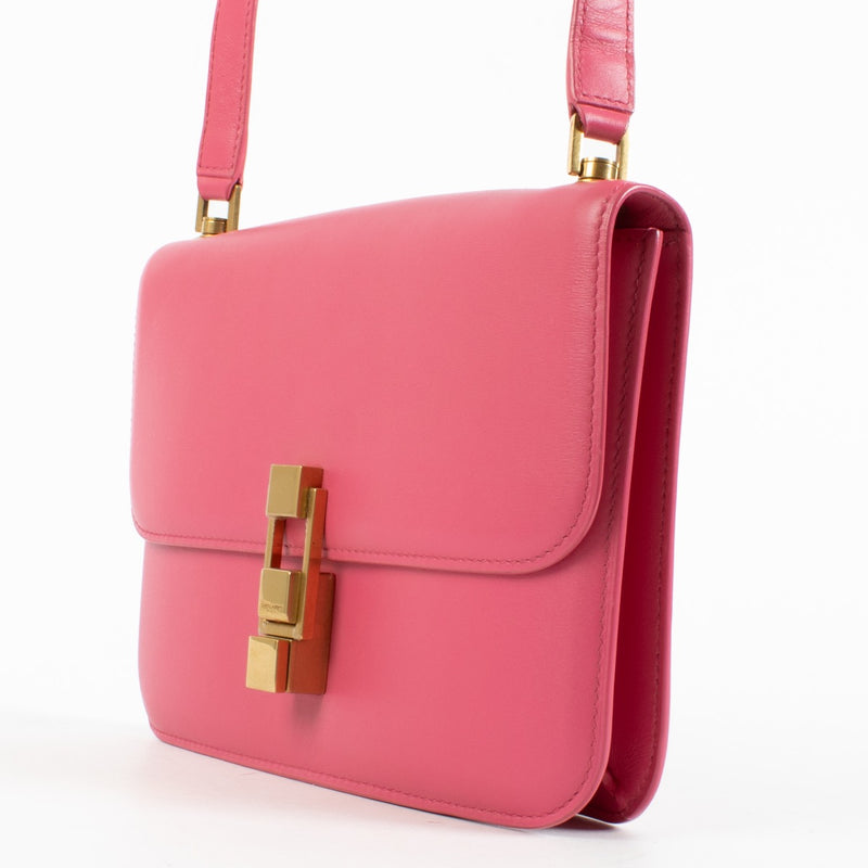 authentic preloved Saint Laurent Pink Carré Satchel Bag on Labellov.com