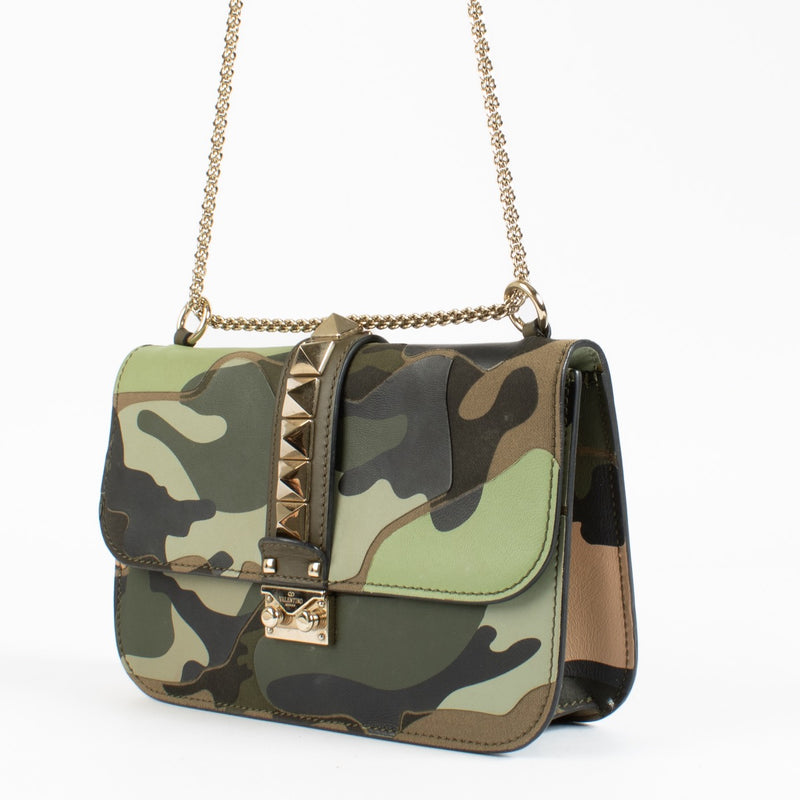 Shop 100% authentic second hand Valentino Garavani Camo Medium Glam Lock Bag on Labellov.com