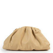 Shop safe online at Labellov in Antwerp this 100% authentic second hand Bottega Veneta Almond Calfskin Leather Pouch Clutch