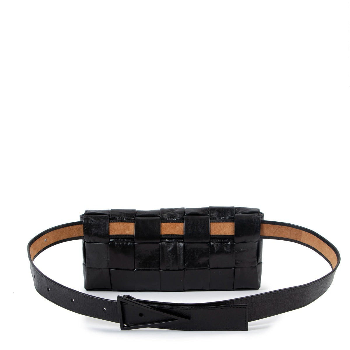 Bottega Veneta Black Stretch Casette Belt/Crossbody Bag