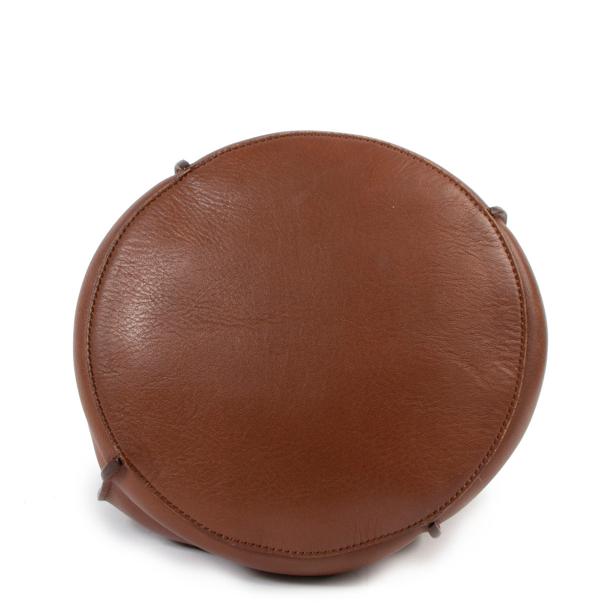 Sac Seau Big Bag en Cuir Marron Céline