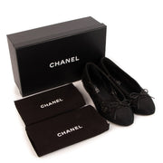 Chanel Black Sequin Ballerina Flats