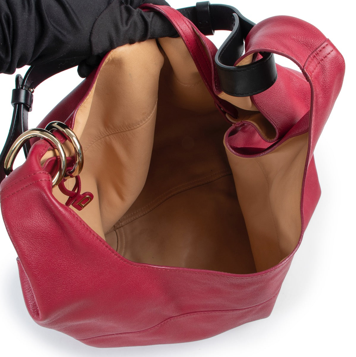shop safe online Delvaux Raspberry Red Givry With Me Shoulder Bag .