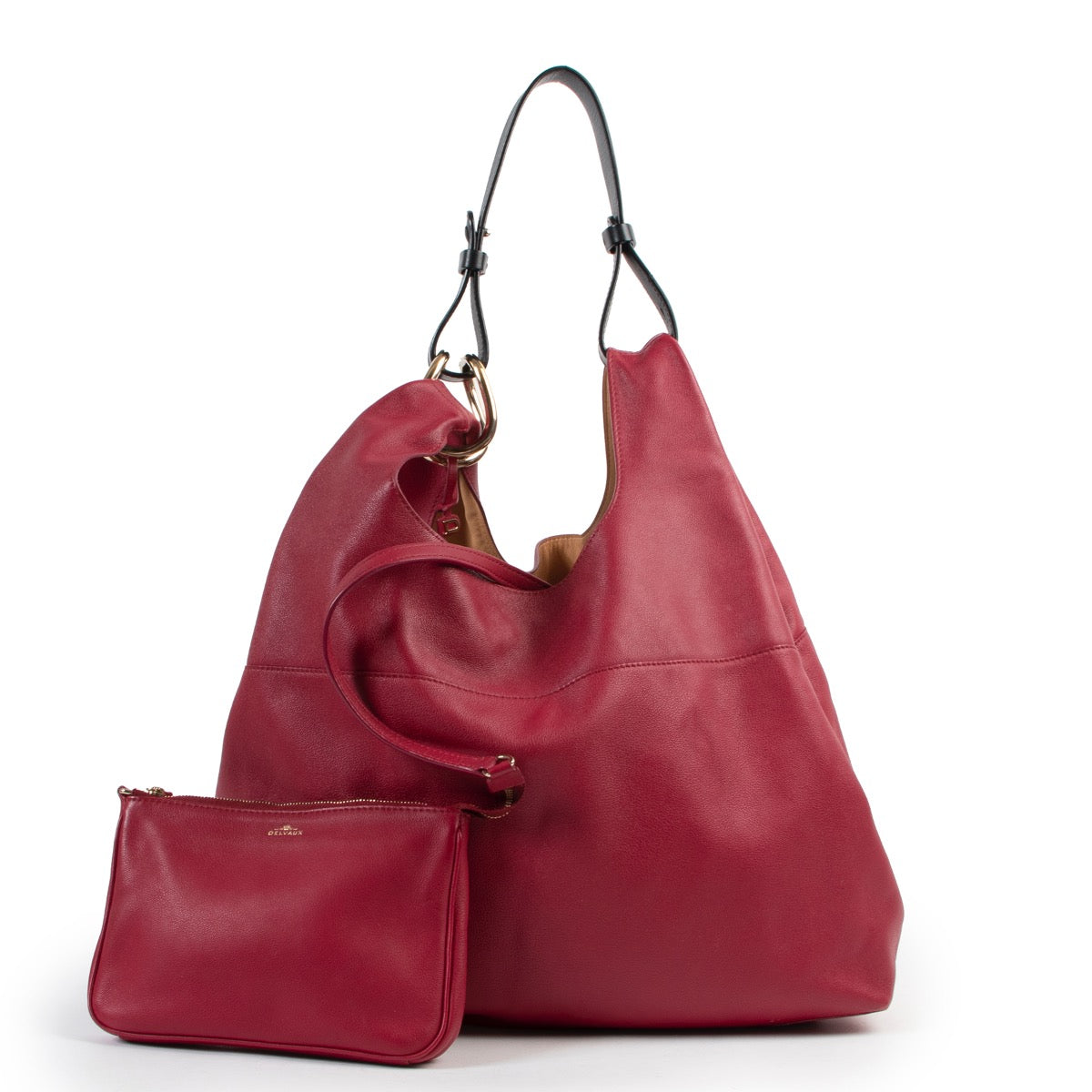 shop safe online Delvaux Raspberry Red Givry With Me Shoulder Bag .