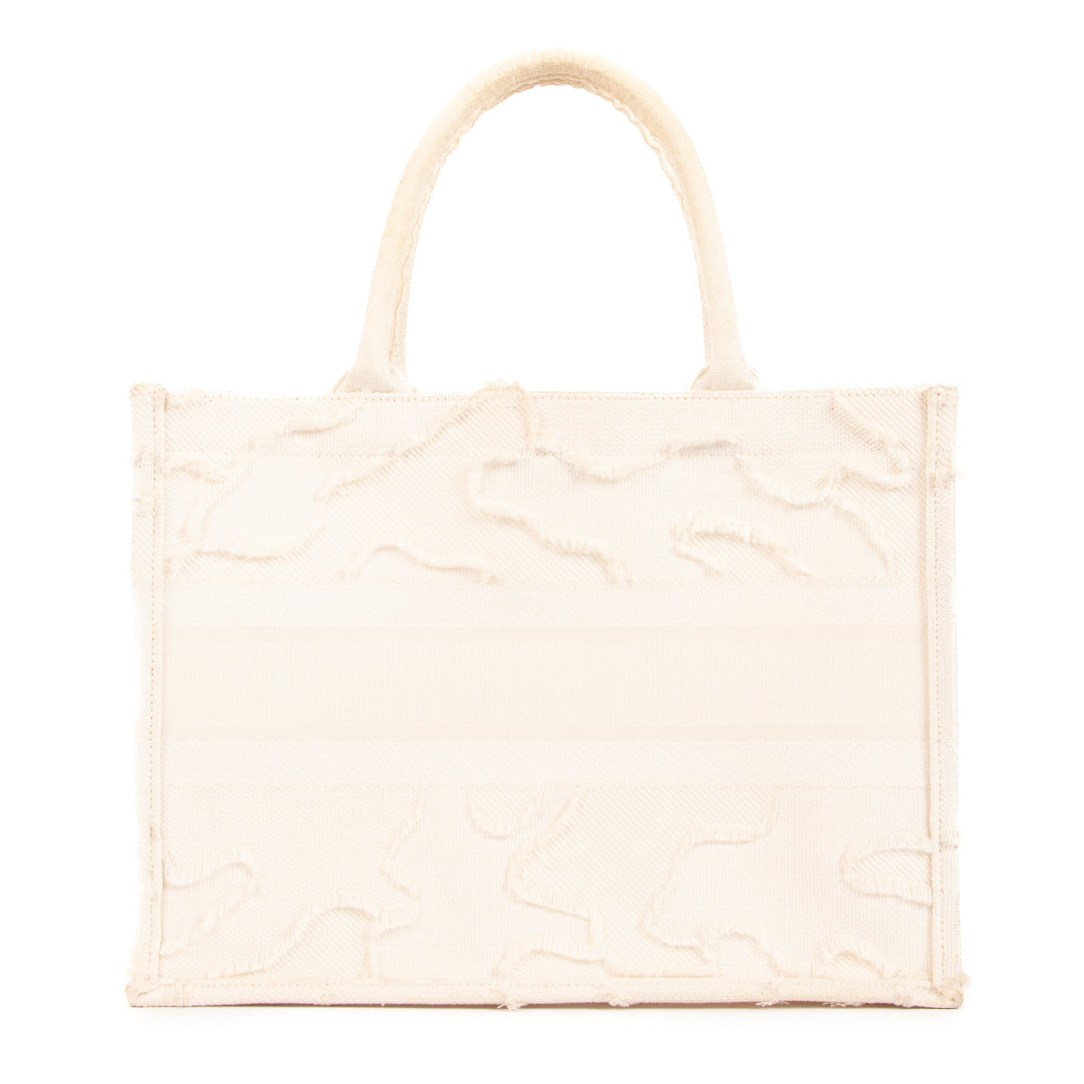 Christian Dior White Camouflage Medium Book Tote