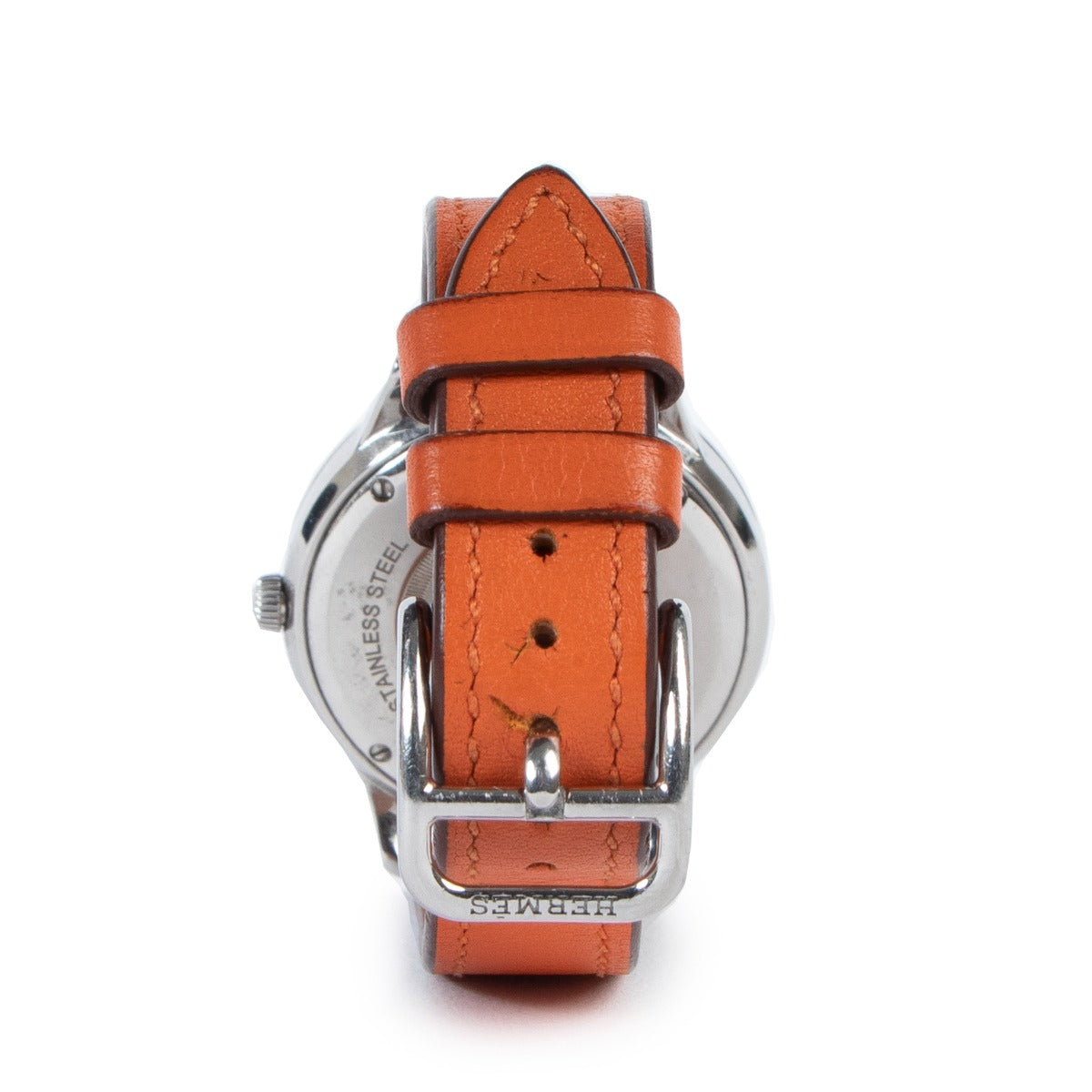 Shop authentic second hand Hermès CA2.210 Slim d'Hermes Orange Watch at Labellov