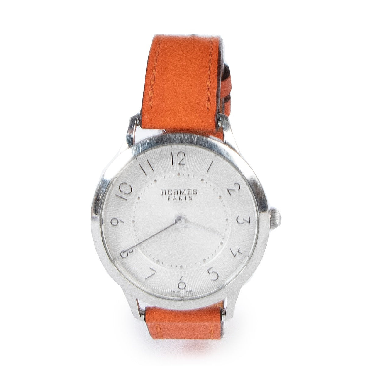 Shop authentic second hand Hermès CA2.210 Slim d'Hermes Orange Watch at Labellov