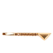 Prada Gold/Topaz Light Embellished Brass Hair Clips
