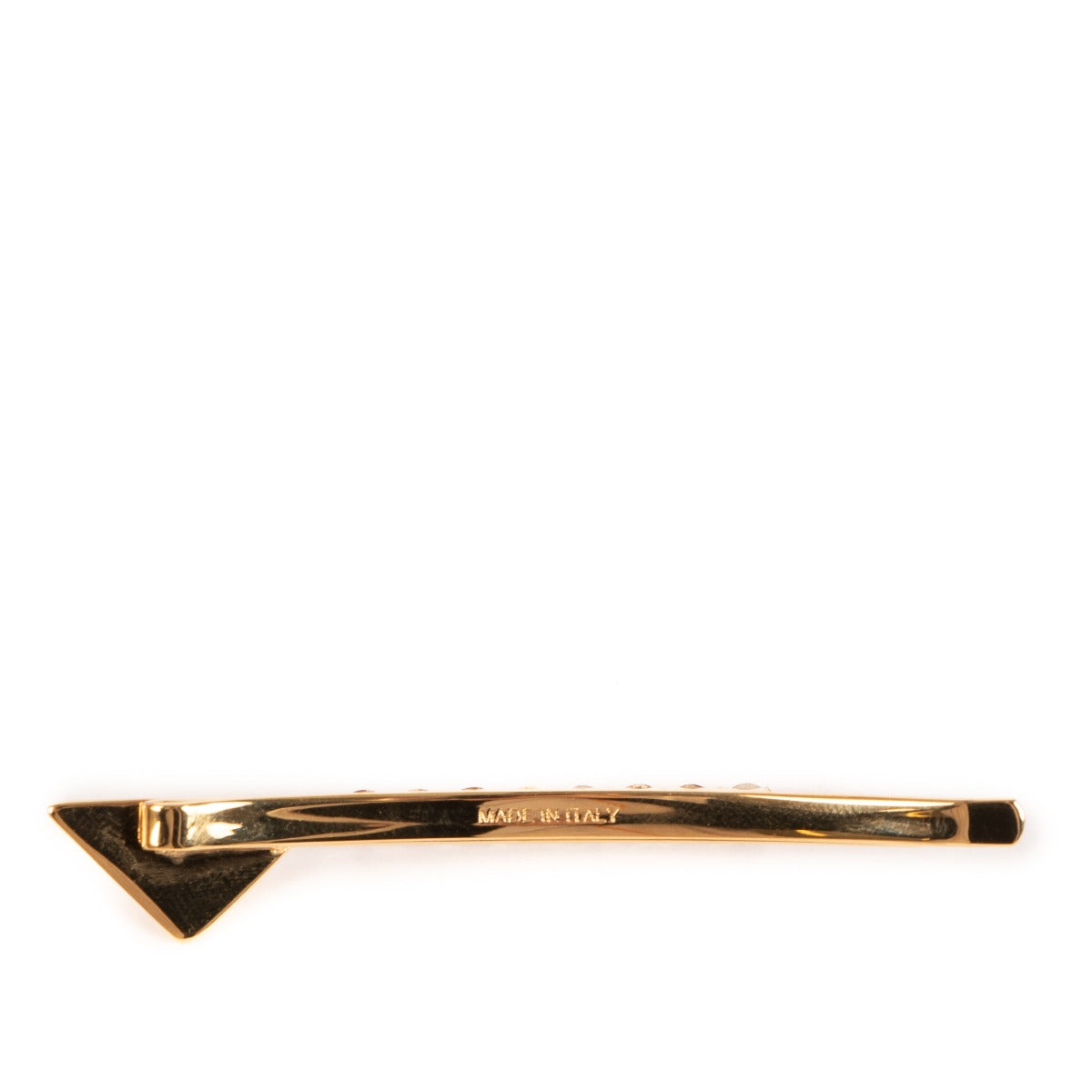 Prada Gold/Topaz Light Embellished Brass Hair Clips