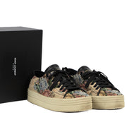 Authentic secondhand Saint Laurent Wedge Floral Sneakers - Size 39 designer sneakers luxury vintage webshop fashion safe secure online shopping designer high end brands