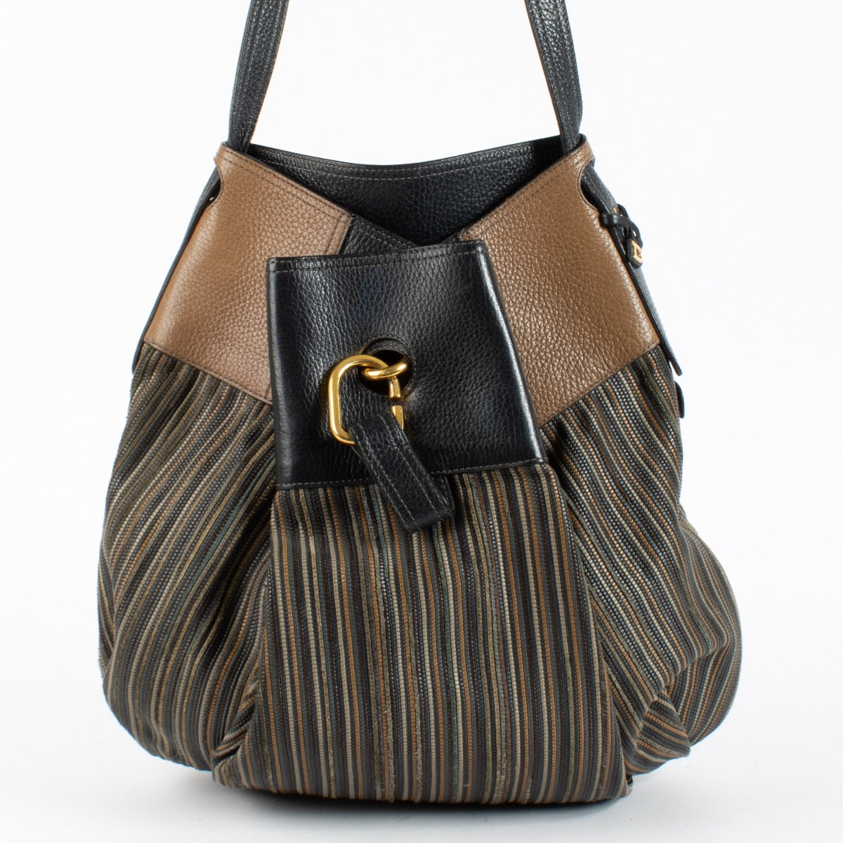 Authentic Preloved Delvaux Multicolor Toile De Cuir Faust Bag on Labellov.com