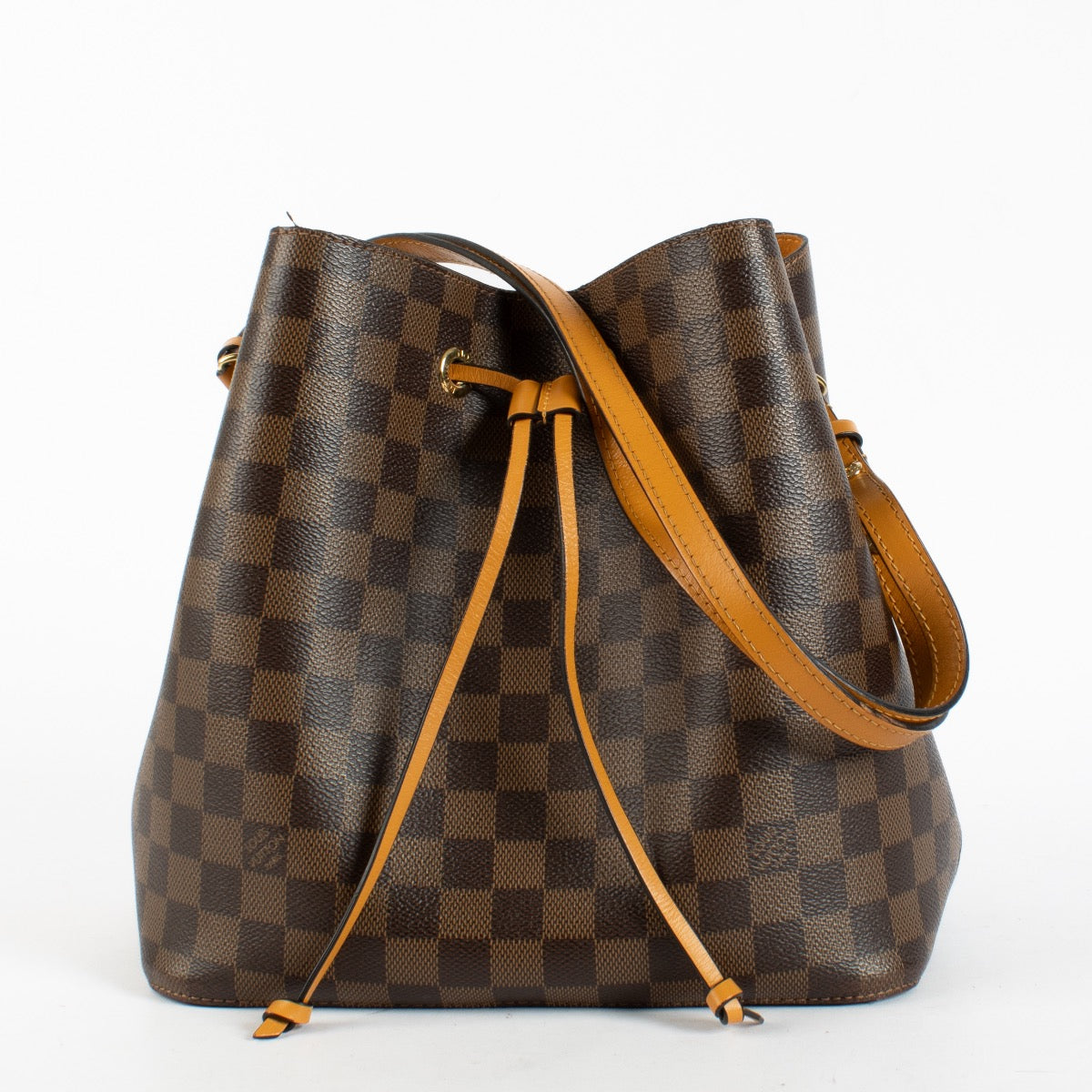 Authentic Preloved Louis Vuitton Damier Ebene NeoNoe Safran Bag on Labellov.com