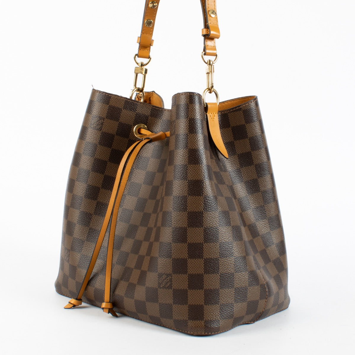 Authentic Preloved Louis Vuitton Damier Ebene NeoNoe Safran Bag on Labellov.com