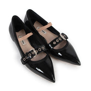 Shop safe online at Labellov in Antwerp these 100% authentic second hand Miu Miu Black Patent Leather Flats - size 36