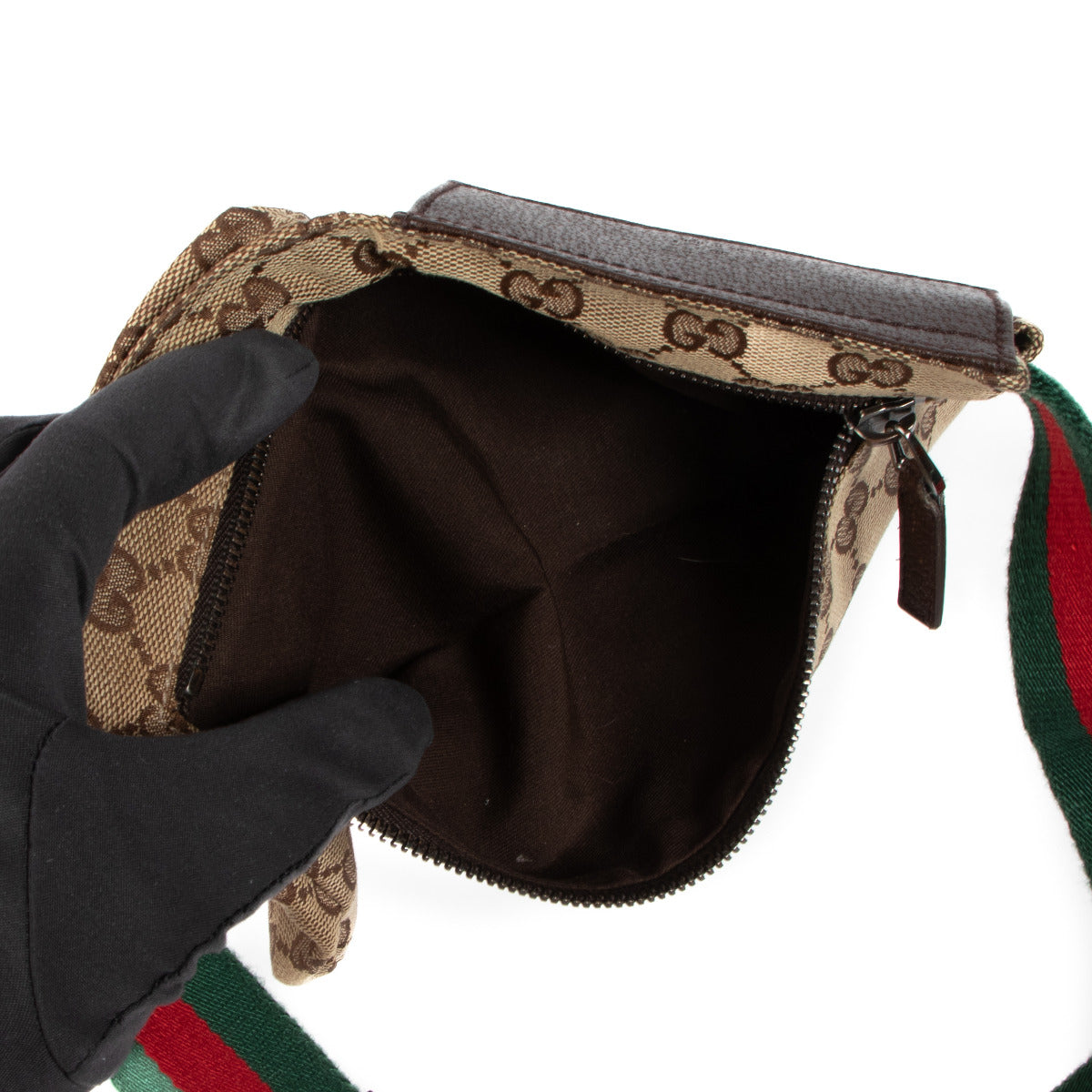 Sac ceinture Gucci GG toile petite taille