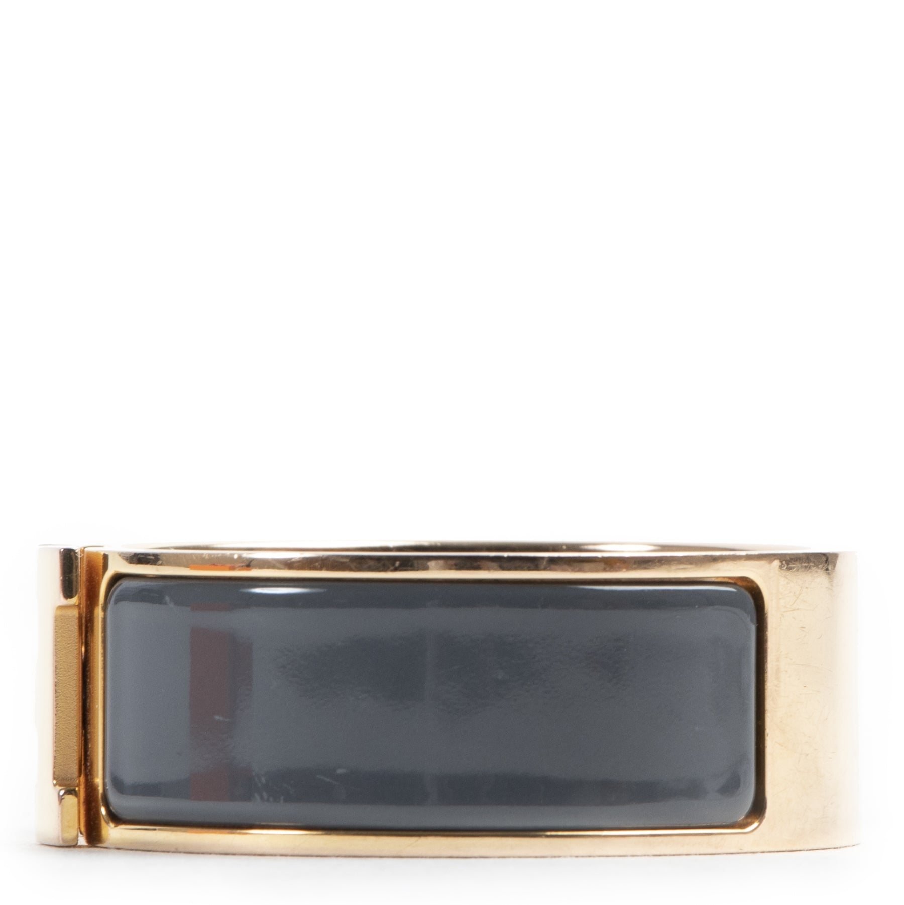 Hermès Grey GM Clic Clac H Bracelet - Size S