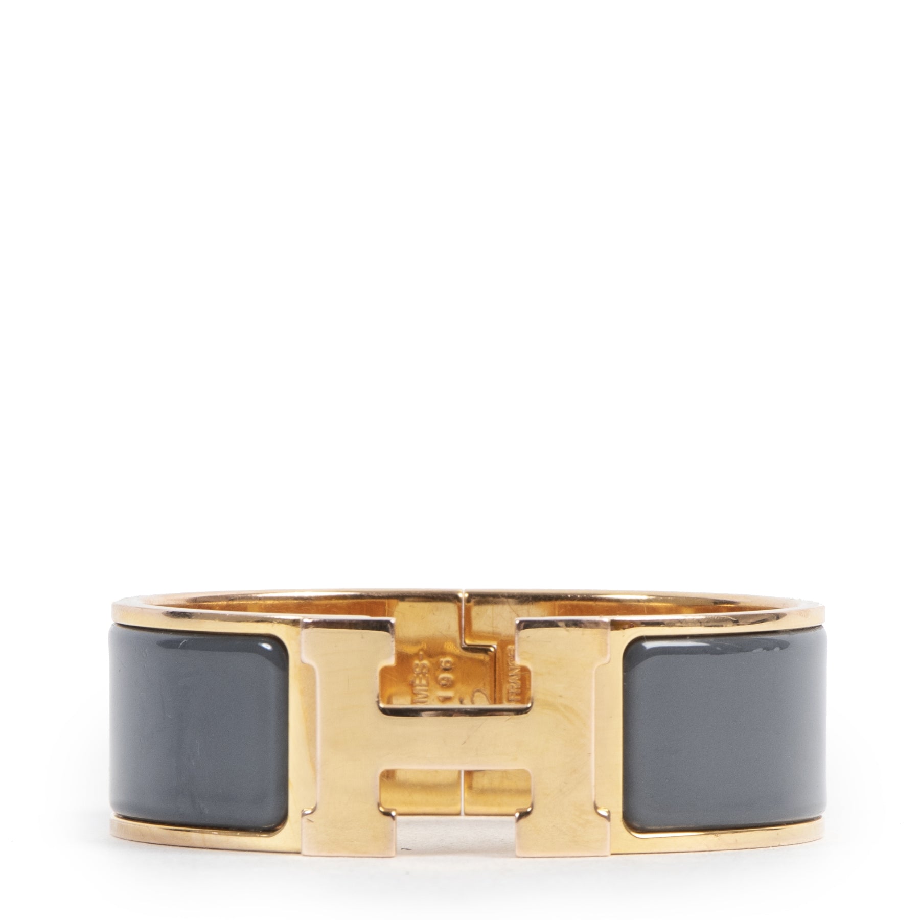 Hermès Grey GM Clic Clac H Bracelet - Size S - for the best price at Labellov