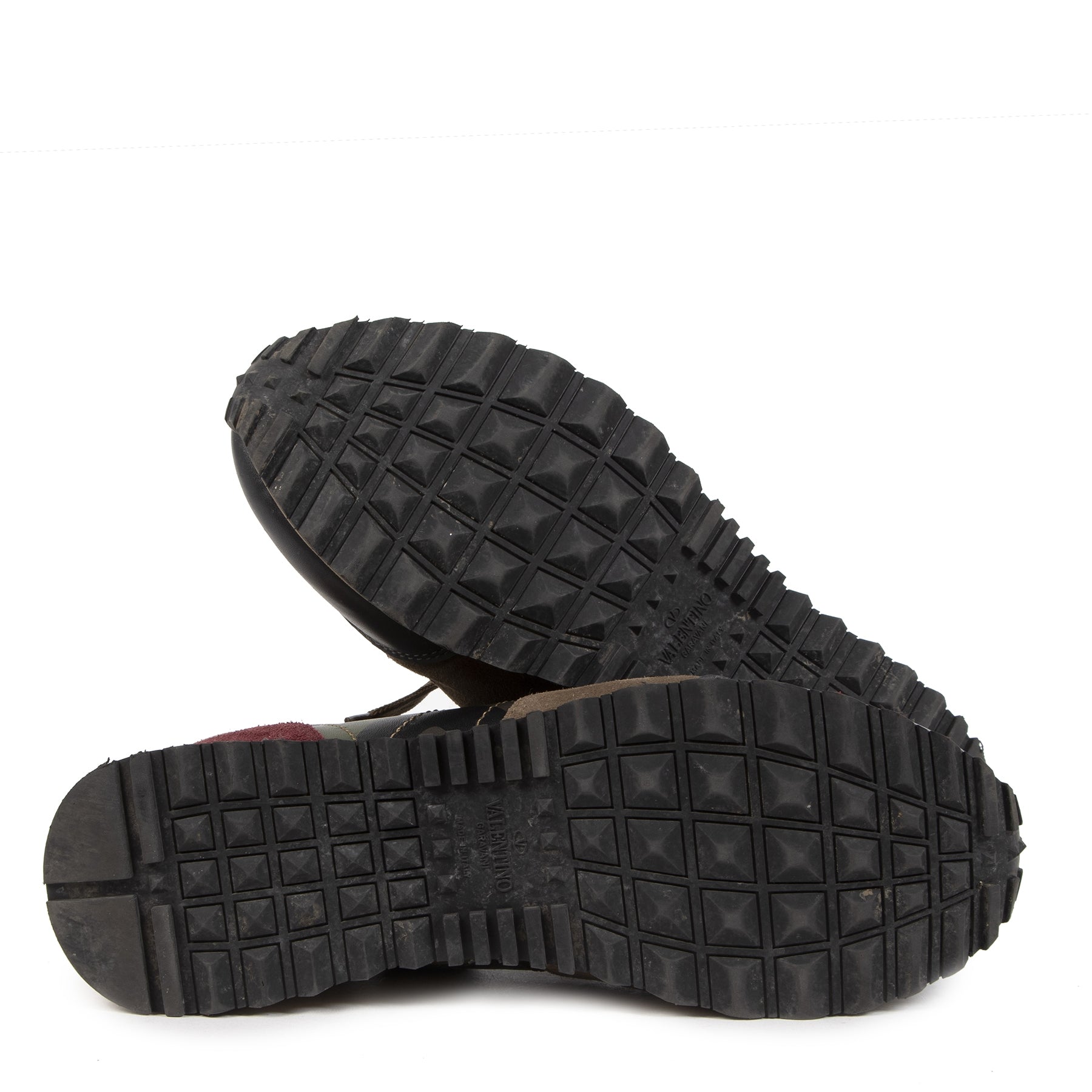 Authentieke Tweedehands Valentino Garavani Rockrunner Camouflage Sneakers - size 39 juiste prijs veilig online shoppen luxe merken webshop winkelen Antwerpen België mode fashion