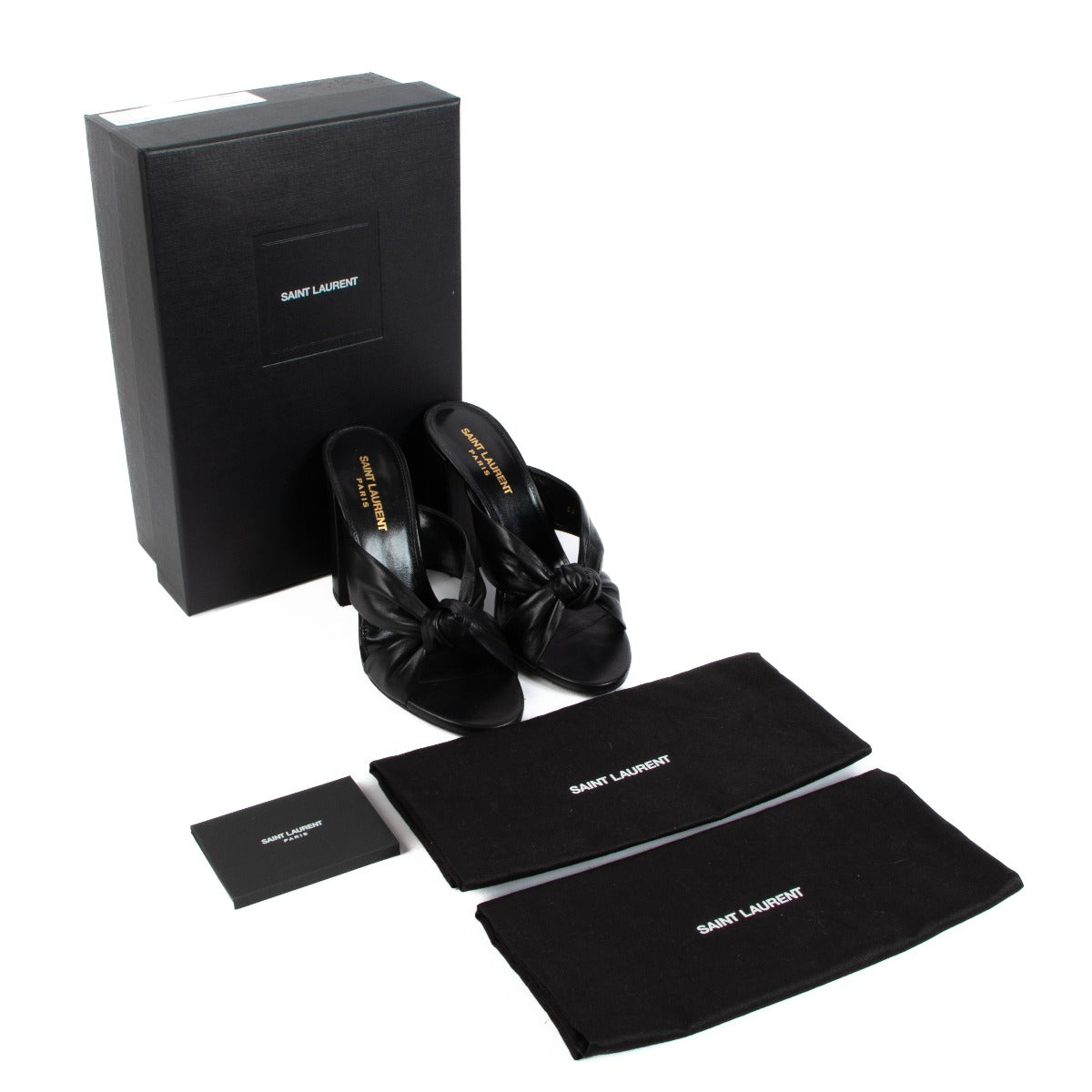 Saint Laurent Black Bianca Mules