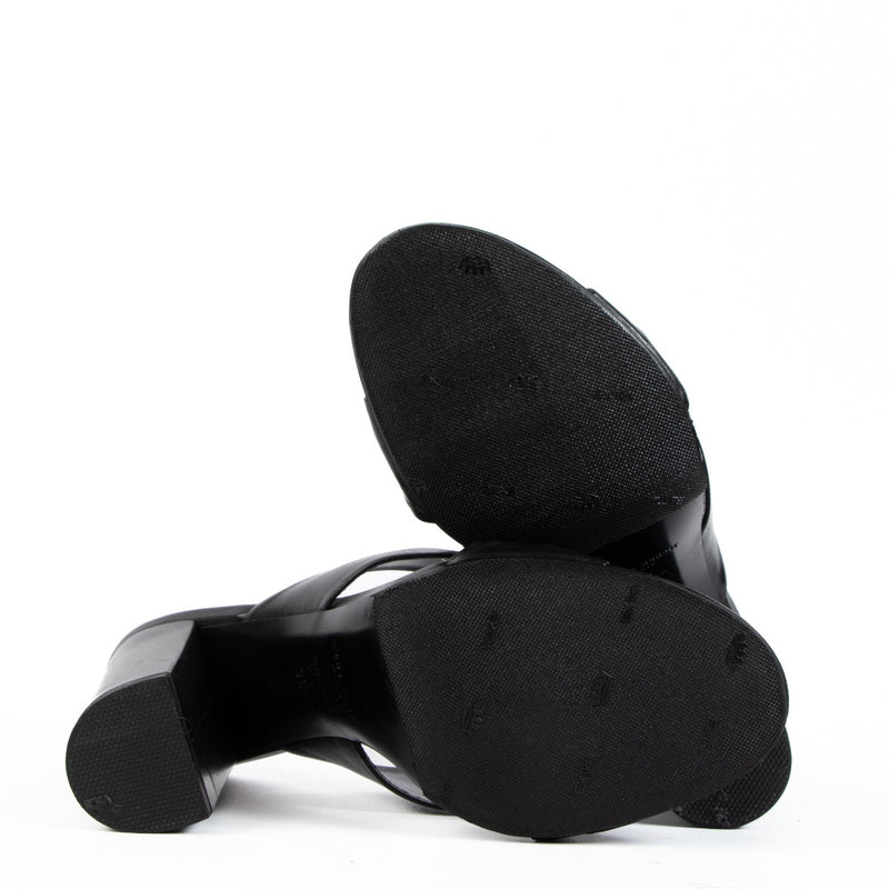 Saint Laurent Black Bianca Mules - Size 38.5