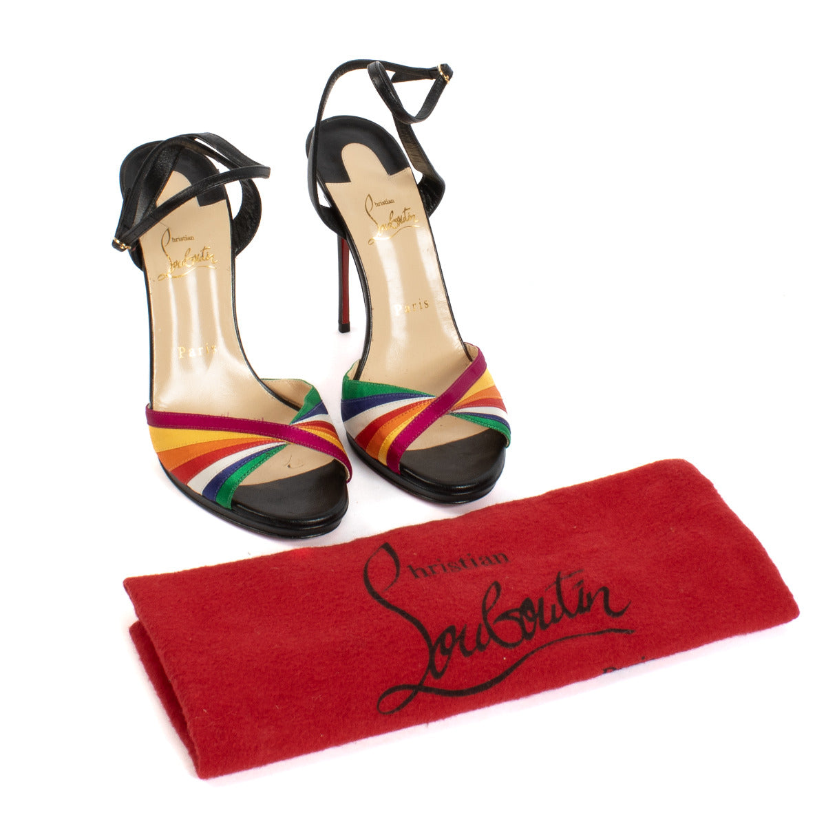 Christian Louboutin Black Naseeba 120 Heels - size 39