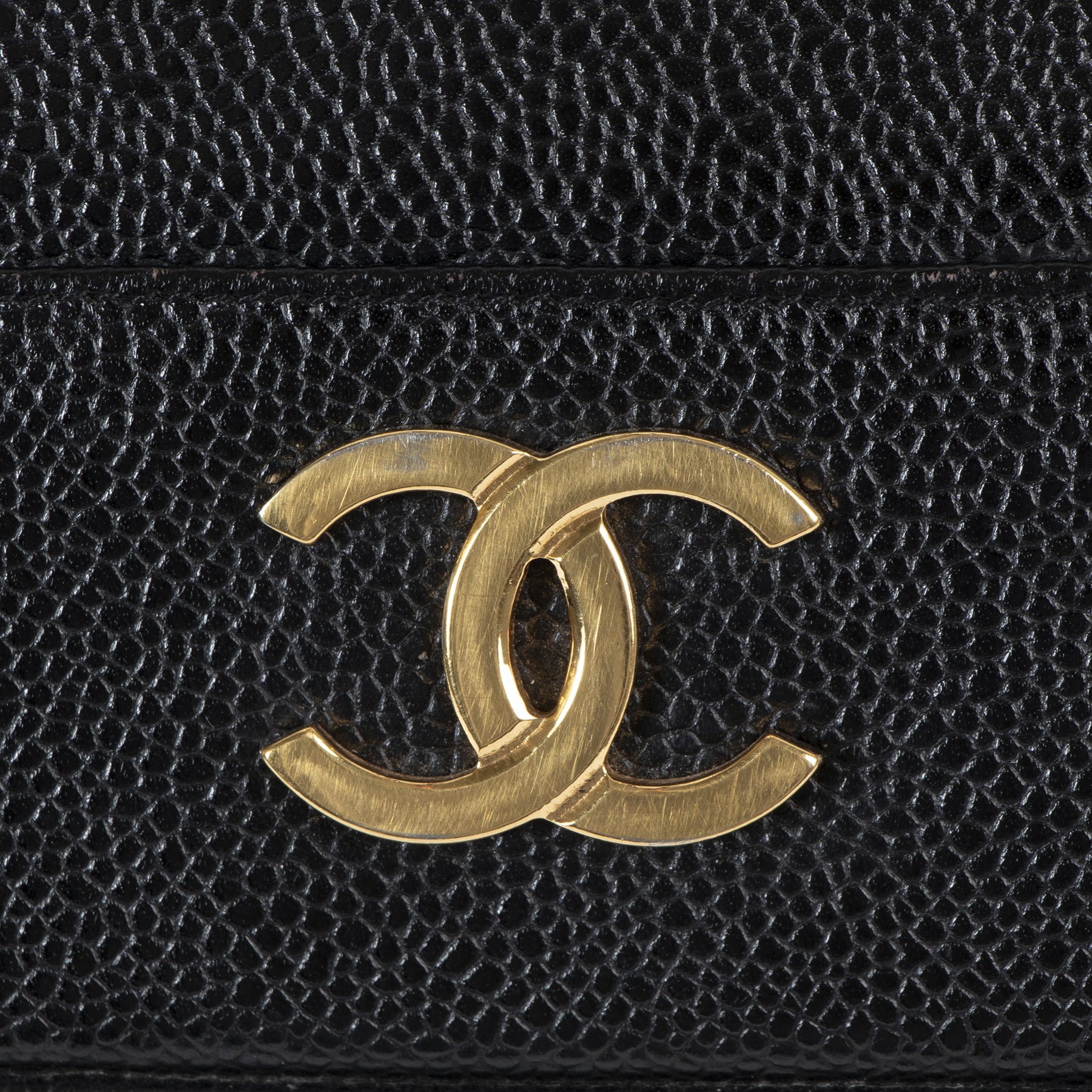 Chanel Vintage CC Leather Tote Shoulder Bag