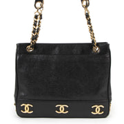 Chanel Vintage CC Leather Tote Shoulder Bag for the best price at LABELLOV