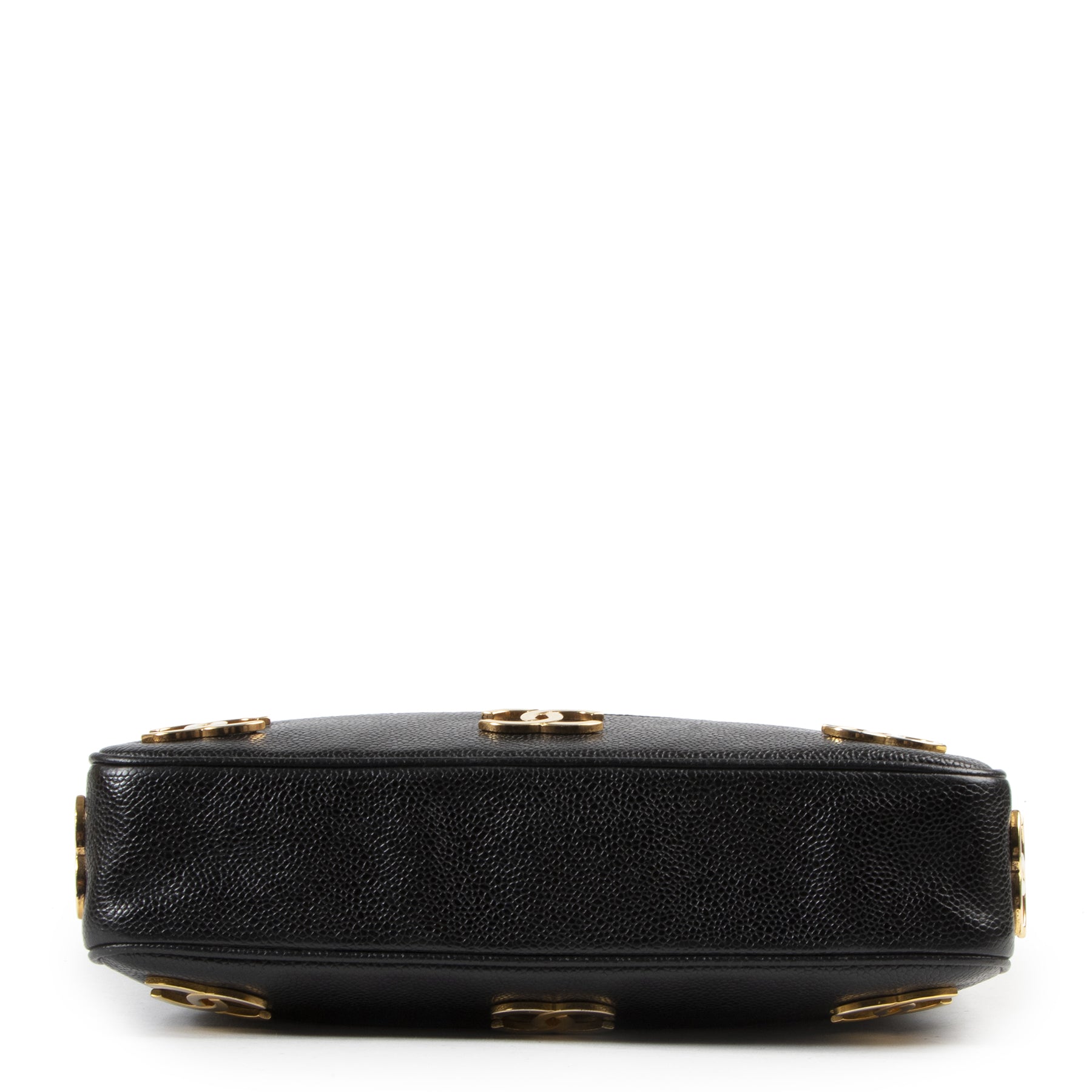 Chanel Vintage CC Leather Tote Shoulder Bag