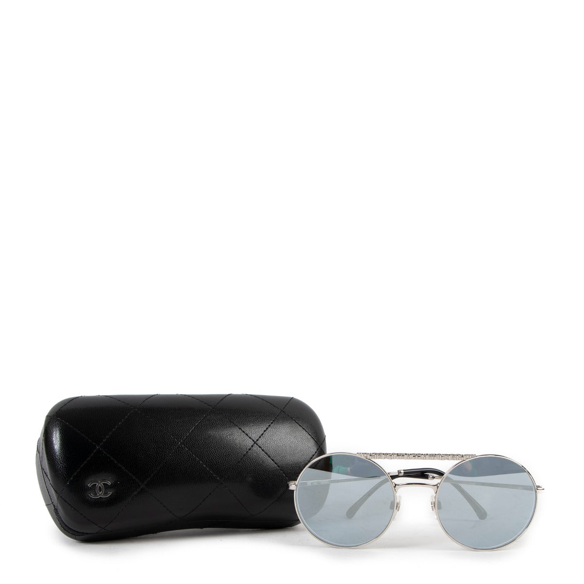 Chanel 4232 Silver Mirrored Round Sunglasses