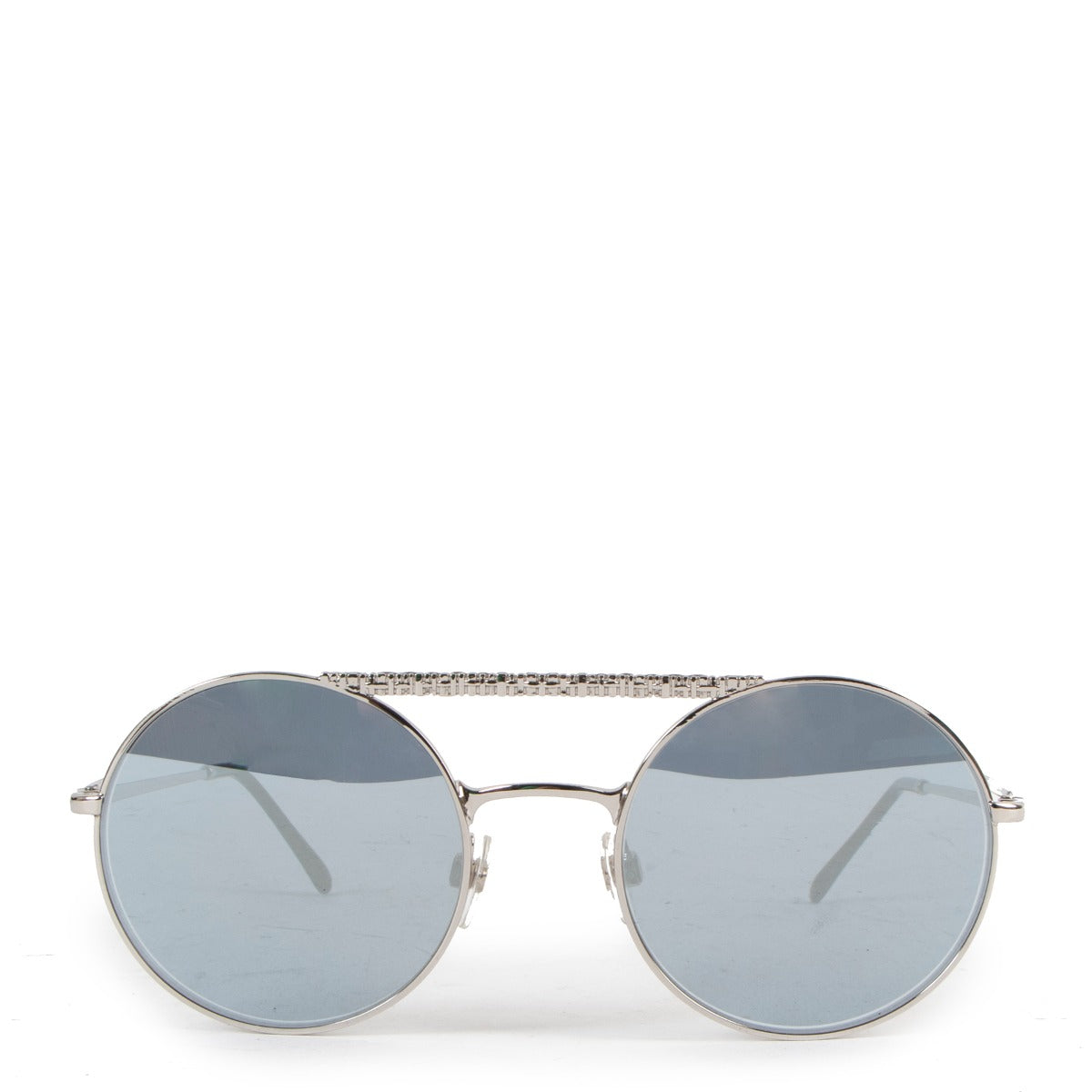 Chanel 4232 Silver Mirrored Round Sunglasses