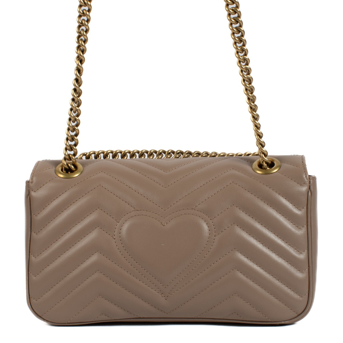 Authentic second hand Gucci Taupe GG Marmont Medium Bag on Labellov.com