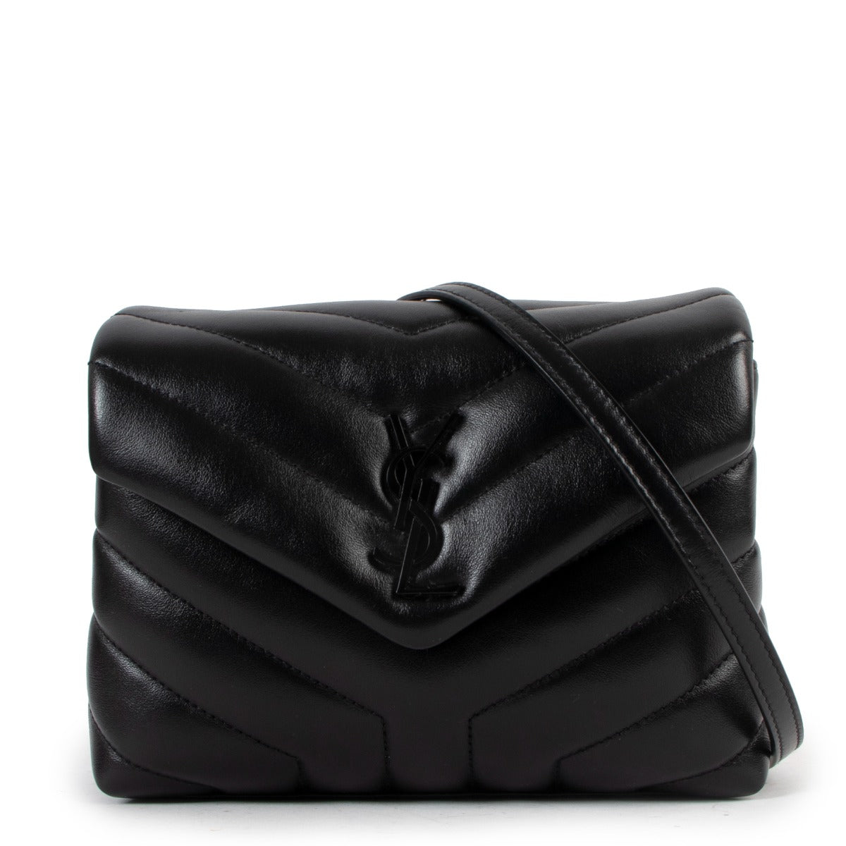Saint Laurent Loulou Toy So Black Matelassé Y Crossbody Bag