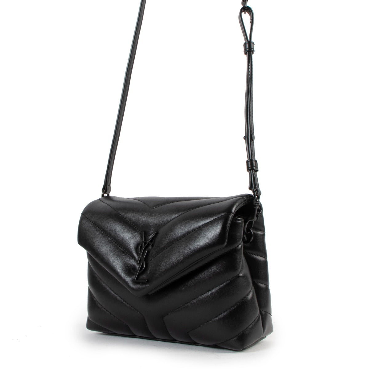 Saint Laurent Loulou Toy So Black Matelassé Crossbody Bag
