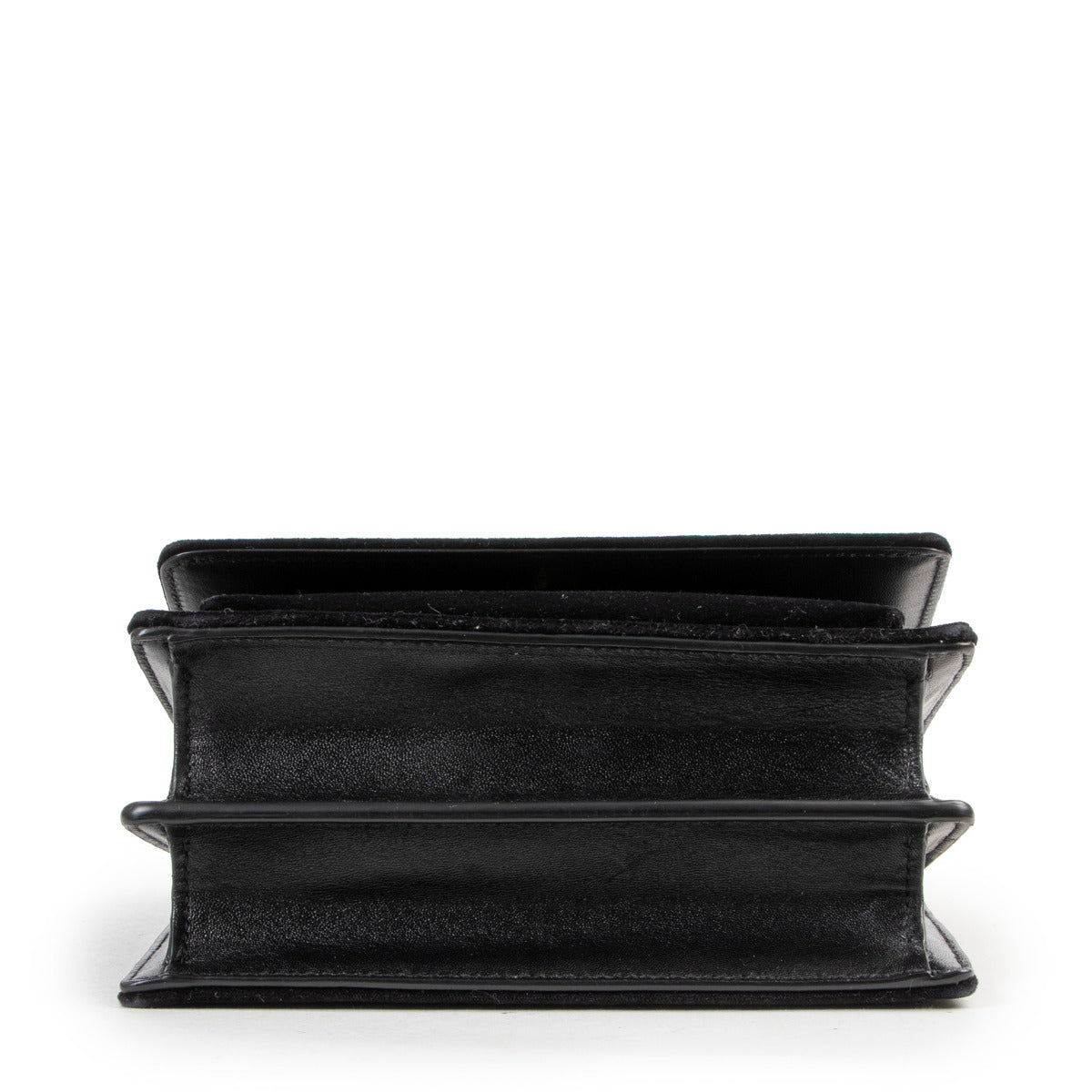 Saint Laurent Zwarte Kleine Fluweel Sunset Tas