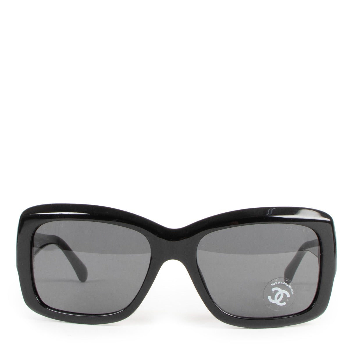 Chanel 5249 Black Camellia Print Glasses