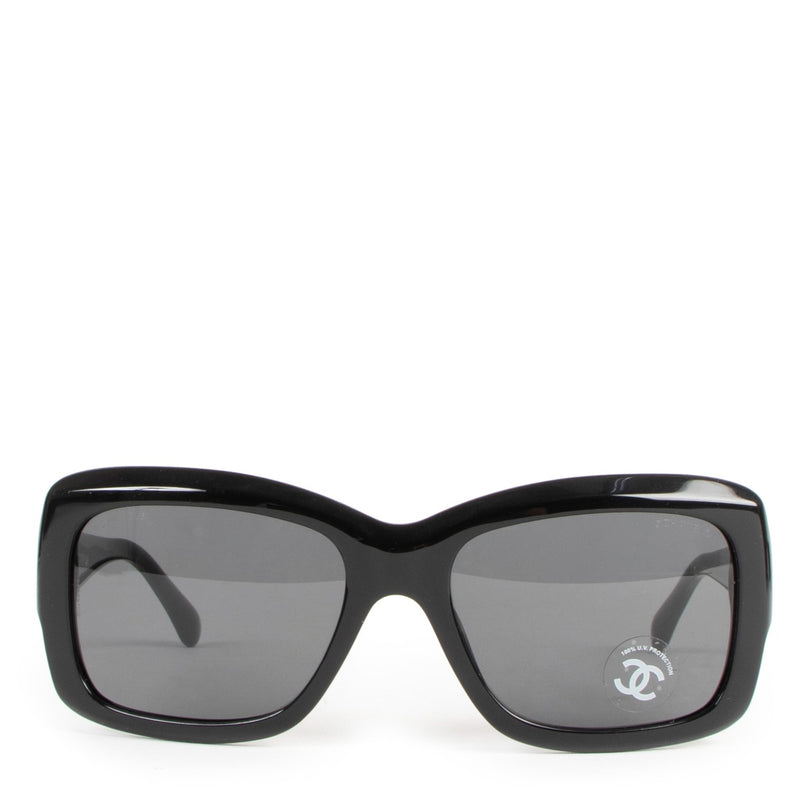 Chanel 5249 Black Camellia Print Glasses