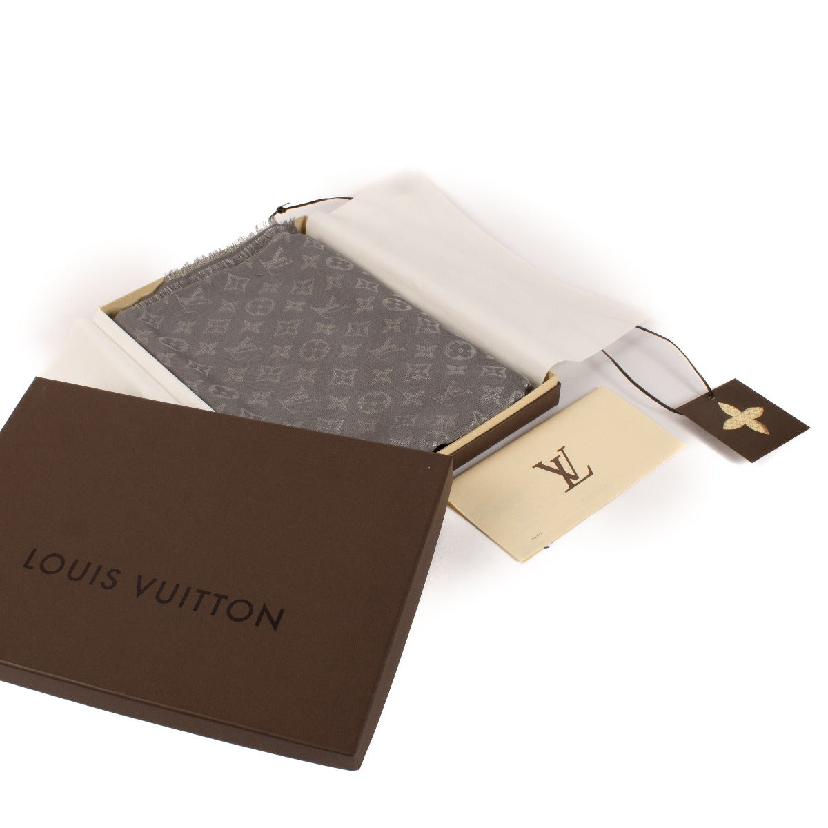 Shop 100% authentic secondhand Louis Vuitton Grey/Silver Classique Shine Shawl on Labellov.com