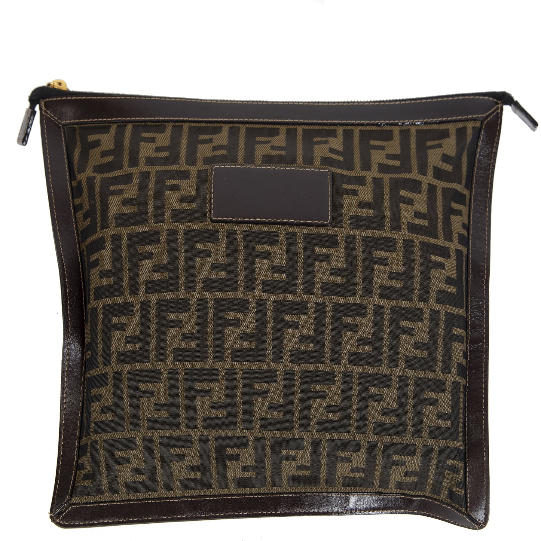 Fendi Zucca Flat Pouch/ Clutch