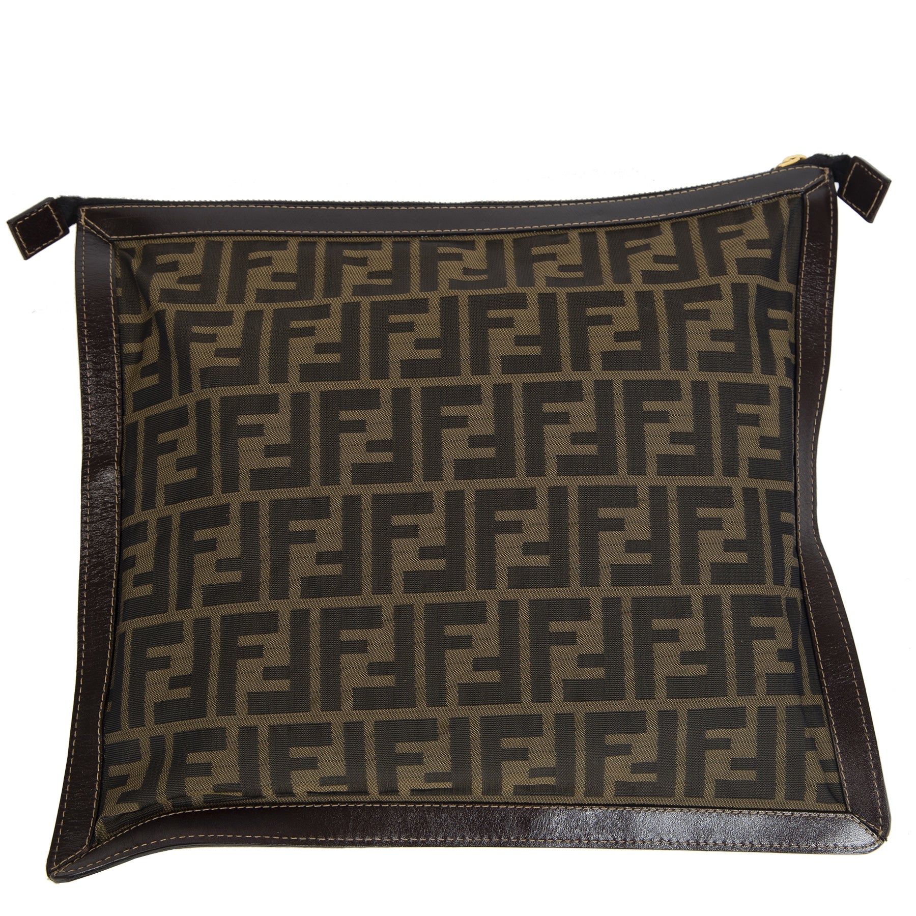 Fendi Zucca Flat Pouch/ Clutch