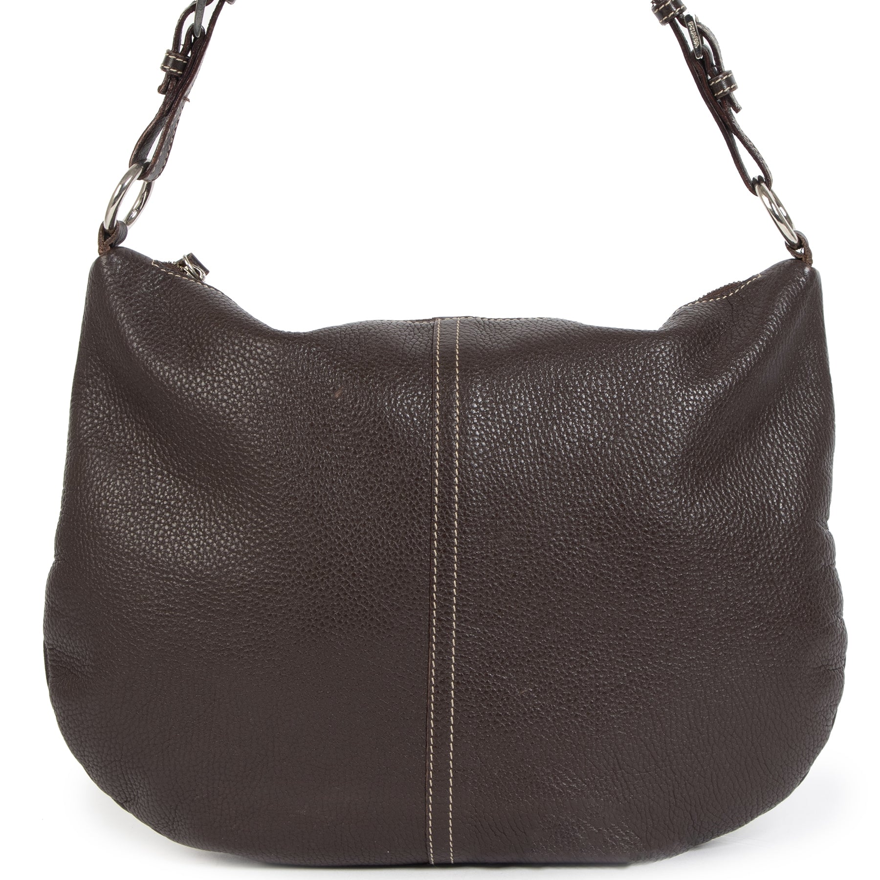Tweedehands authentieke Prada Shoulder Bag Brown aan de juiste prijs veilig online webshop LabelLOV luxe merken LabelLOV Antwerpen België