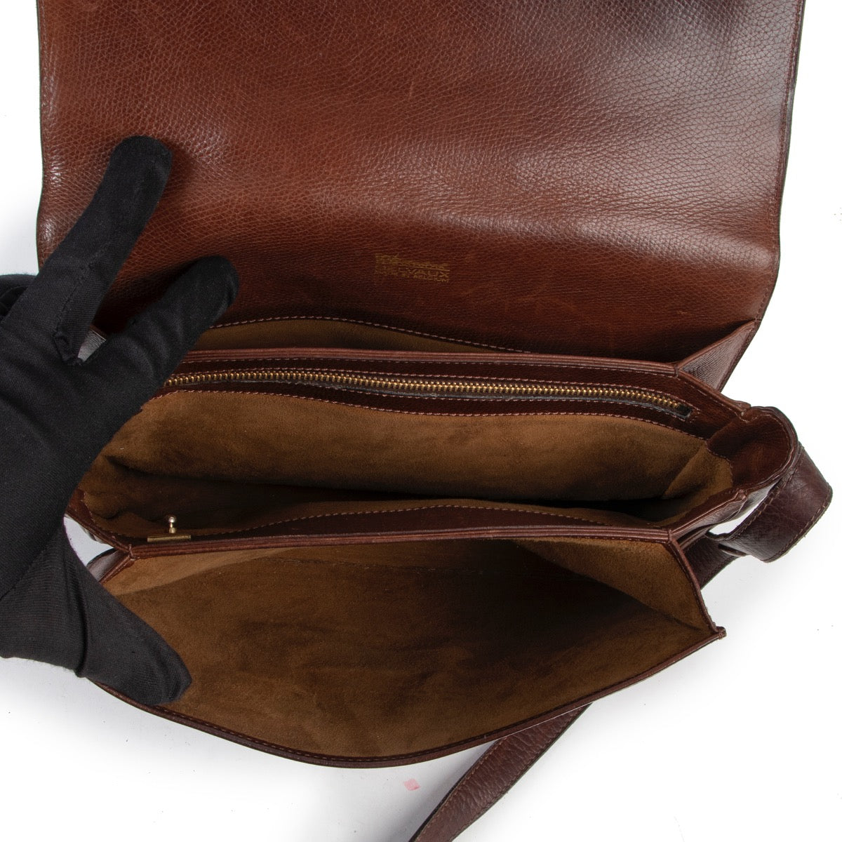 Delvaux Brown Bourgogne Shoulder Bag available now at Labellov online or in store