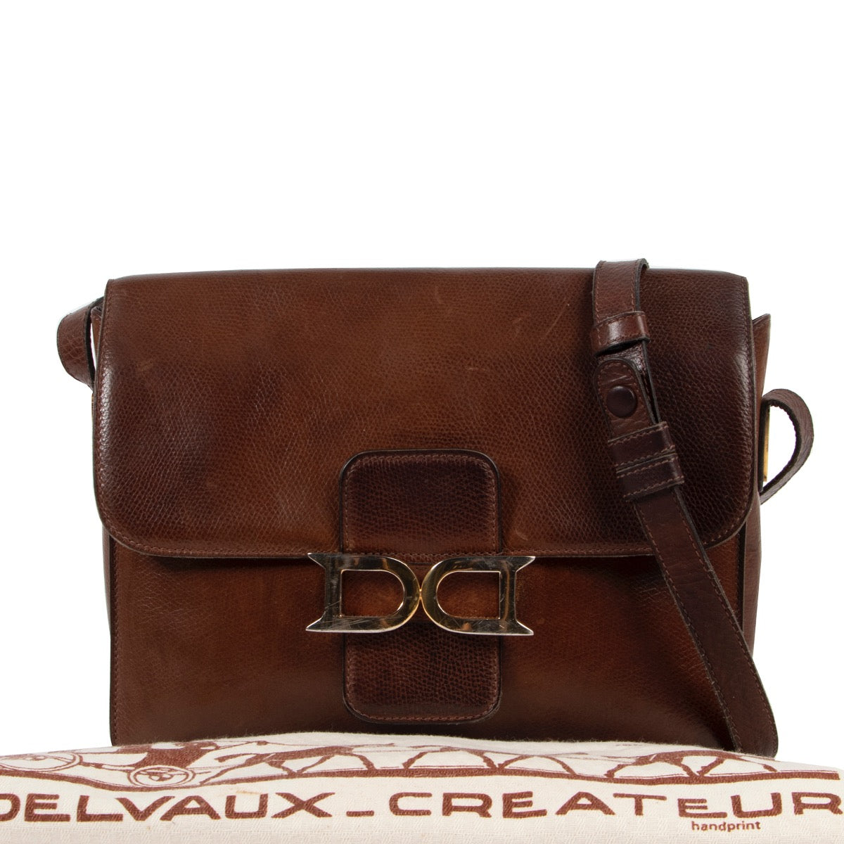 Delvaux Brown Bourgogne Shoulder Bag available now at Labellov online or in store