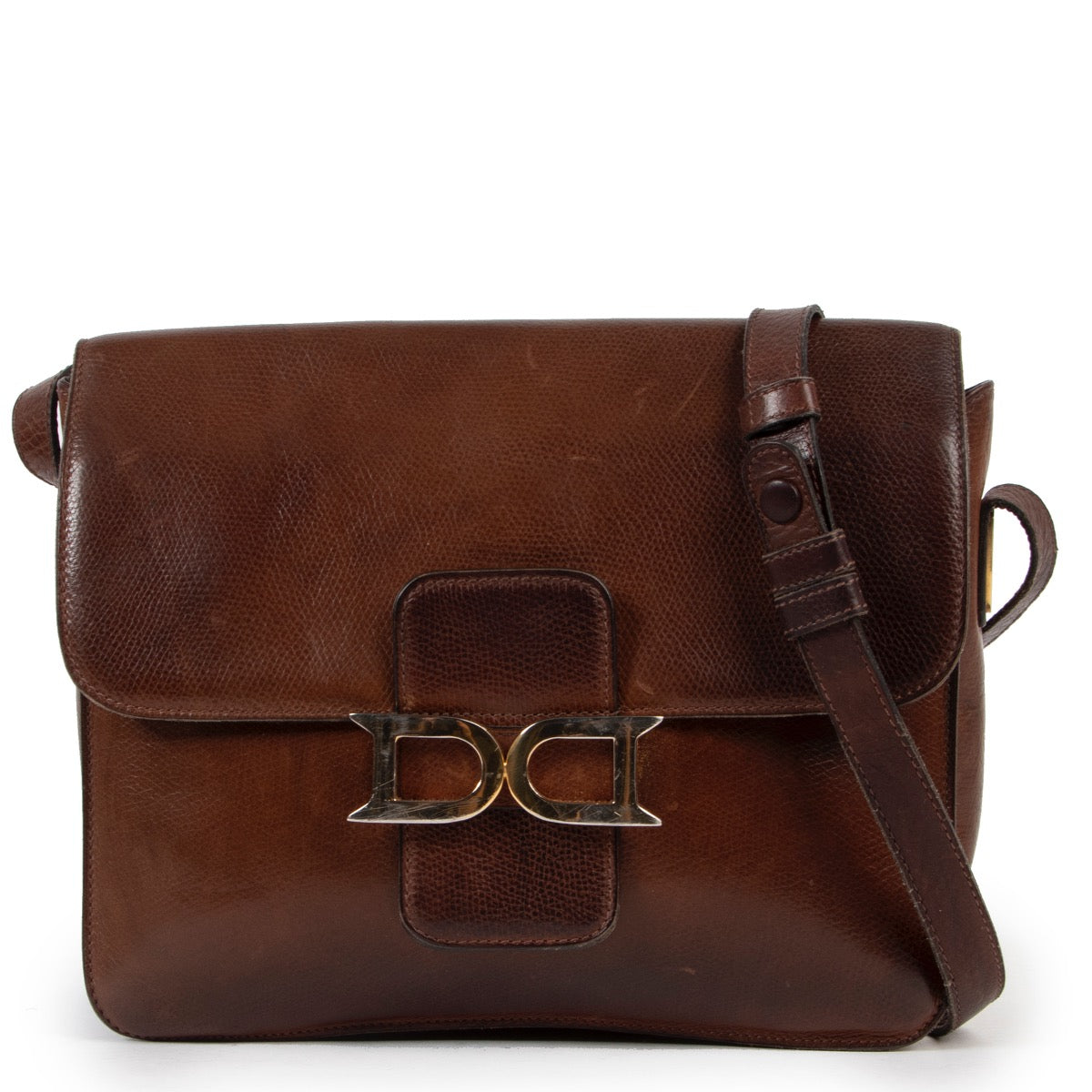 Delvaux Brown Bourgogne Shoulder Bag available now at Labellov online or in store