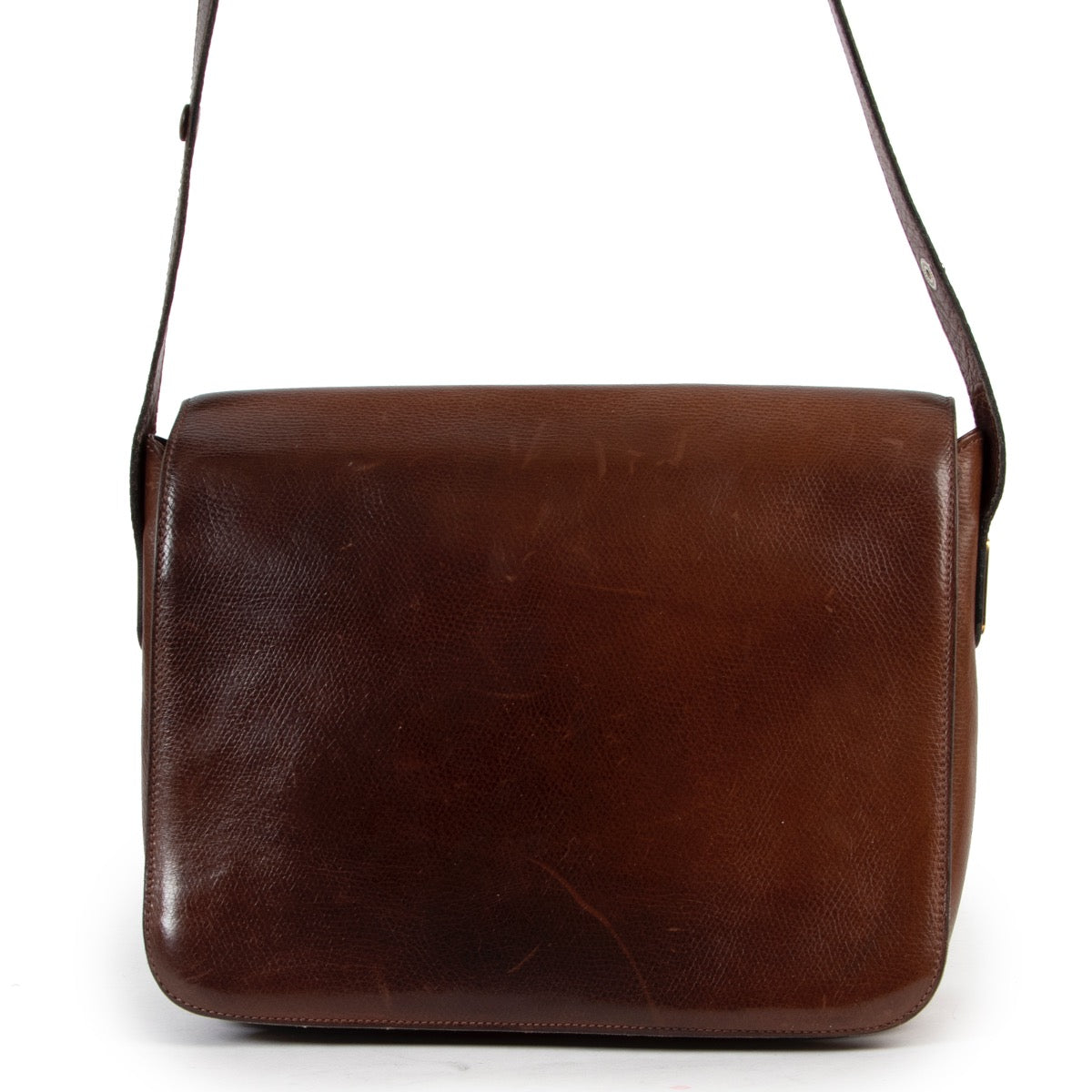 Delvaux Brown Bourgogne Shoulder Bag available now at Labellov online or in store
