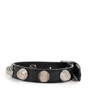 Buy an authentic second hand Balenciaga black Giant 12 Studded Bracelet in good condition at Labellov
