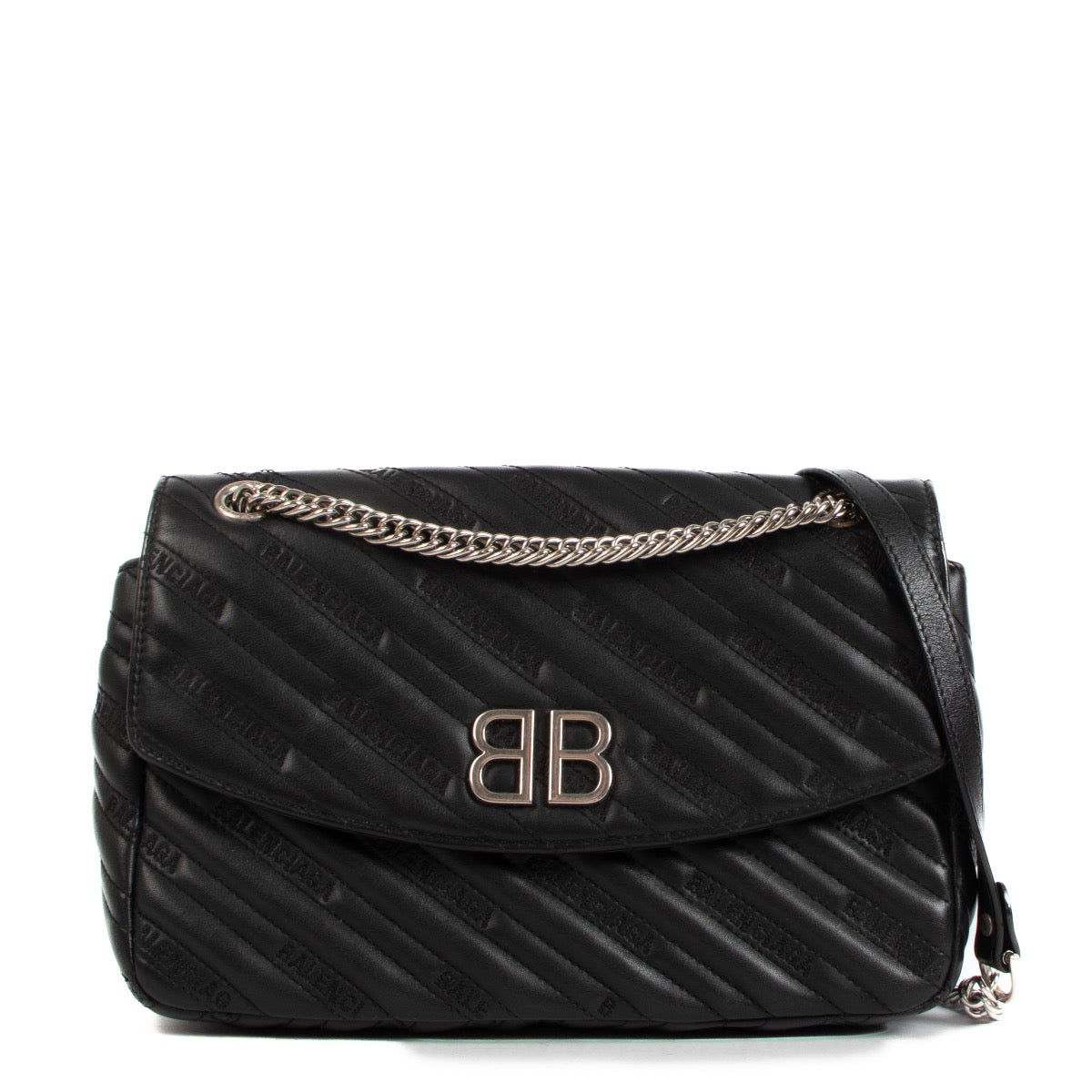 shop 100% authentic second hand Balenciaga Black BB Round M Bag on Labellov.com