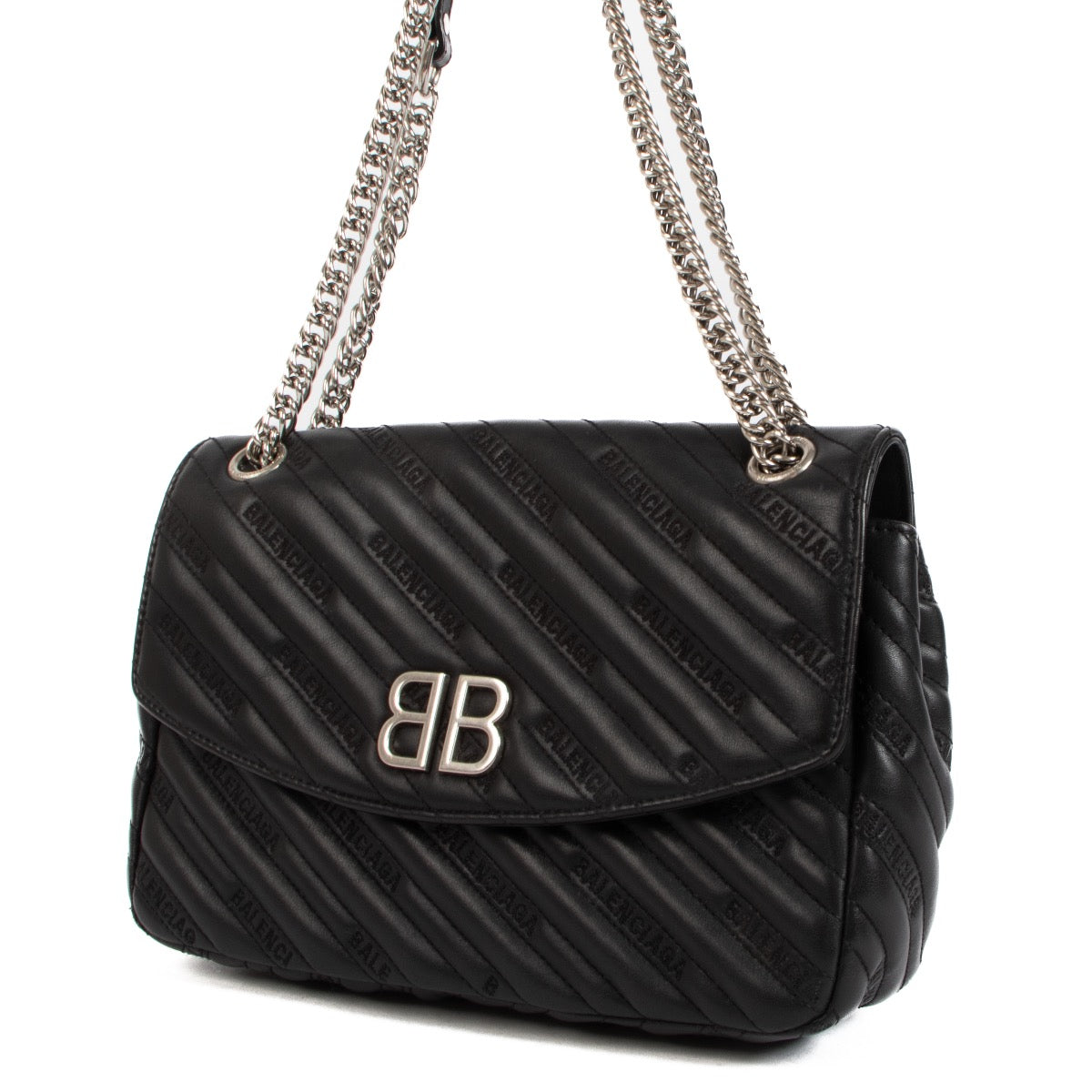 shop 100% authentic second hand Balenciaga Black BB Round M Bag on Labellov.com